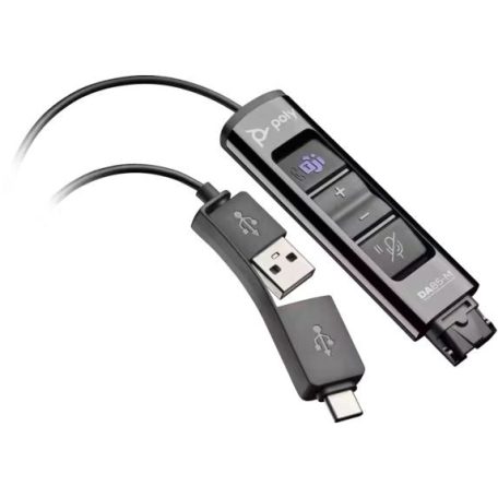 Poly Plantronics DA85-M USB to QD Adapter Black