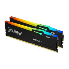   Kingston 64GB DDR5 6000MHz Kit(2x32GB) Fury Beast RGB XMP Black