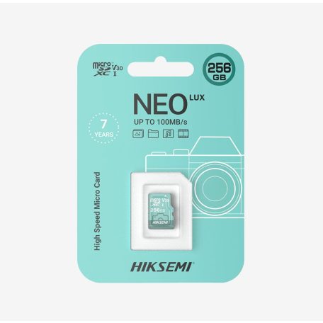 HikSEMI 256GB microSDXC Neo Lux Class 10 UHS-I U3 V30