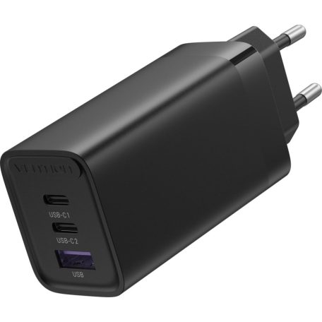 Vention 3-Port USB Charger Black