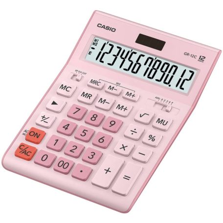 Casio GR-12C-PK Asztali számológép Pink