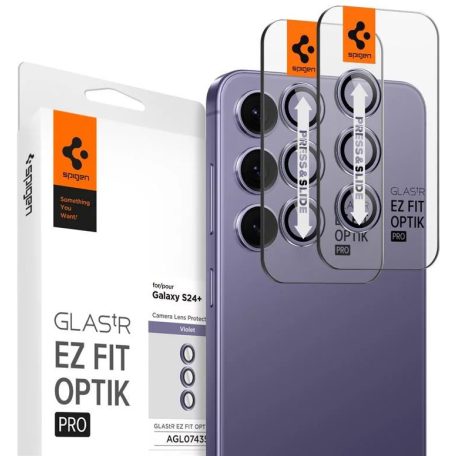 Spigen Glass tR EZ Fit Optik Pro 2 Pack Samsung Galaxy S24+ Violet