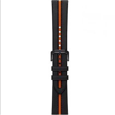 Xiaomi Watch Leather Strap Black/Orange