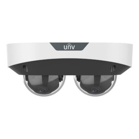 Uniview 2x2MP kétlencsés Multiview dómkamera, 2x4mm-es objektívvel, 2db beépített mikrofonnal