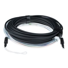   ACT Multimode 50/125 OM3 indoor/outdoor cable 4 way with LC connectors 10m Black