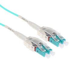   ACT Multimode 50/125 OM3 Polarity Twist fiber cable with LC connectors 15m Blue