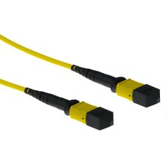   ACT Singlemode 9/125 OS2 polarity A fiber cable with MTP female connectors 3m Yellow