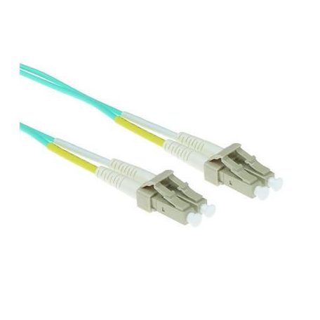 ACT LSZH Multimode 50/125 OM3 fiber cable duplex with LC connectors 2,5m Blue