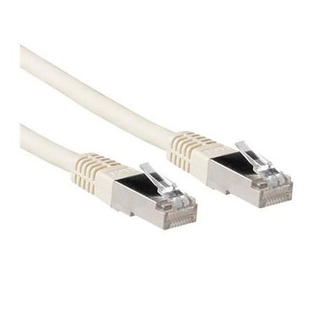 ACT CAT6A S-FTP Patch Cable 0,25m Ivory