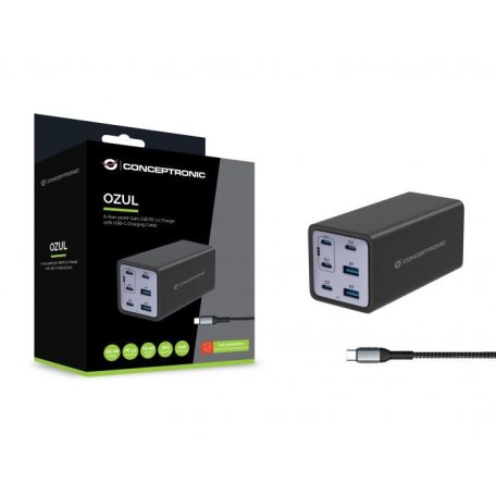 Conceptronic  4-Port 200W USB Charger Black