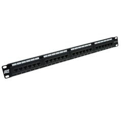 ACT 24-port Patch Panel 1U Black