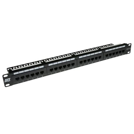 ACT 24-port Patch Panel 1U Black