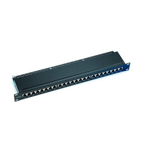 ACT 24-port Patch Panel 1U Black