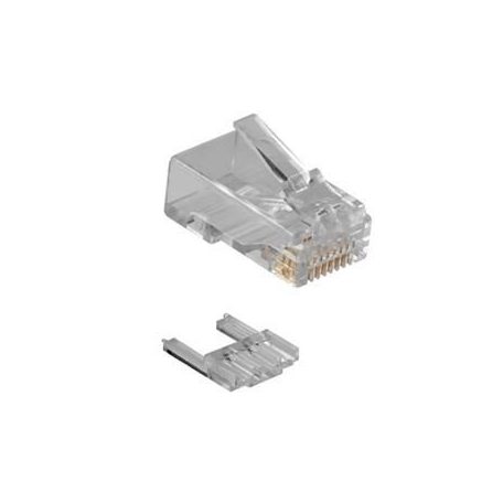 ACT RJ45 (8P/8C) CAT6 modulaire connector for round cable with solid or stranded conductors