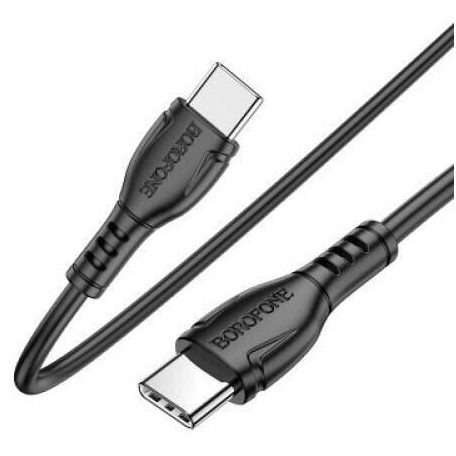 BOROFONE USB-C to USB-C male/male cable 1m Black