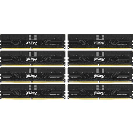 Kingston 128GB DDR5 6000MHz Kit(8x16GB) Fury Renegade Pro Black