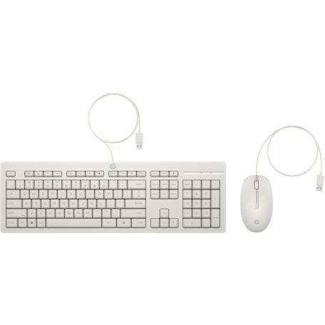 HP 225 Wired Keyboard Combo White HU