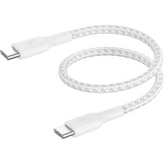 Belkin BoostCharge Braided USB-C to USB-C Cable 0,15m White