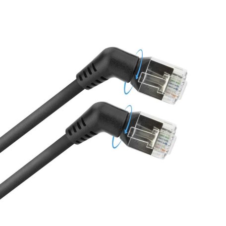 ACT CAT6A U-FTP Patch Cable 0,25m Black