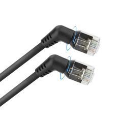 ACT CAT6A U-FTP Patch Cable 0,5m Black