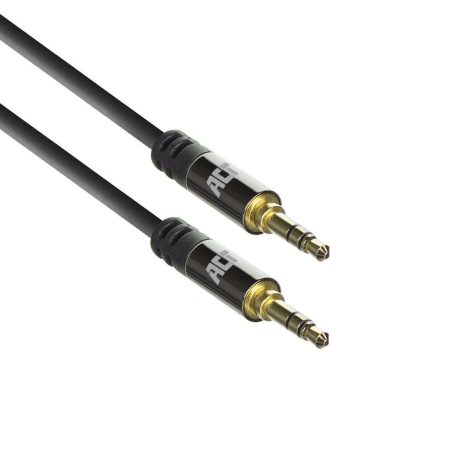 ACT High Quality audio connection cable 3.5 mm stereo jack male to male 15m Black