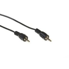   ACT Audio connection cable 1x 3,5 mmm jack male to 1x 3.5mm stereo jack male 1,5m Black