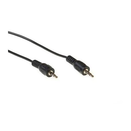 ACT Audio connection cable 1x 3,5 mmm jack male to 1x 3.5mm stereo jack male 1,5m Black