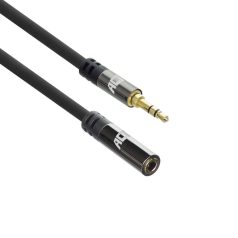   ACT High Quality audio extension cable 3.5 mm stereo jack male to female 5m Black