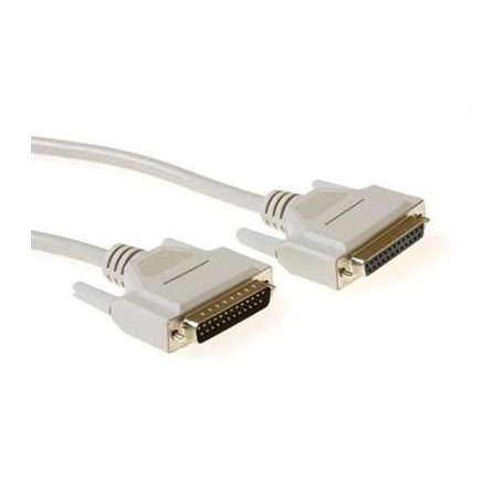 ACT Serial 1:1 connection cable 25 pin D-sub male to 25 pin D-sub female 3m White