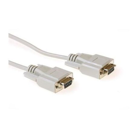 ACT Serial interlink connection cable 9 pin D-sub female to 9 pin D-sub female 3m White