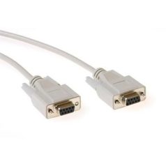   ACT Serial 1:1 connection cable 9 pin D-sub female to 9 pin D-sub female 5m Ivory