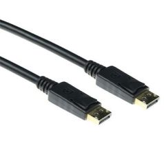   ACT DisplayPort cable male to DisplayPort male, power pin 20 not connected 0,5m Black