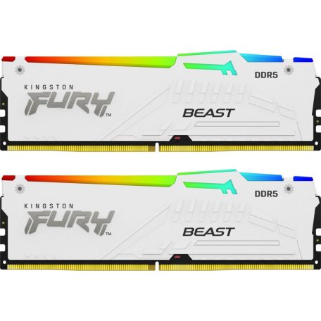 Kingston 32GB DDR5 6000MHz Kit(2x16GB) Fury Beast RGB White