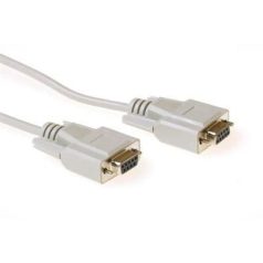   ACT Serial interlink connection cable 9 pin D-sub female to 9 pin D-sub female 1,8m Ivory