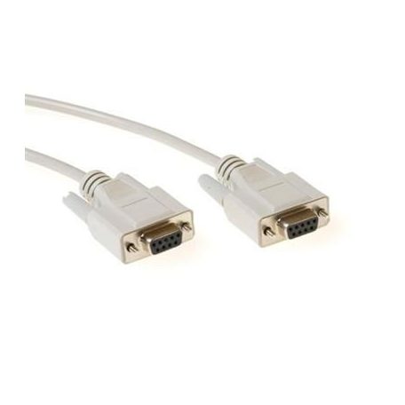 ACT Serial printer cable 9 pin D-sub female to 9 pin D-sub female 1,8m Ivory