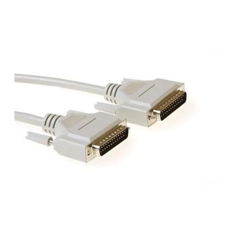 ACT Serial 1:1 connection cable 25 pin D-sub male to 25 pin D-sub male 1,8m Ivory