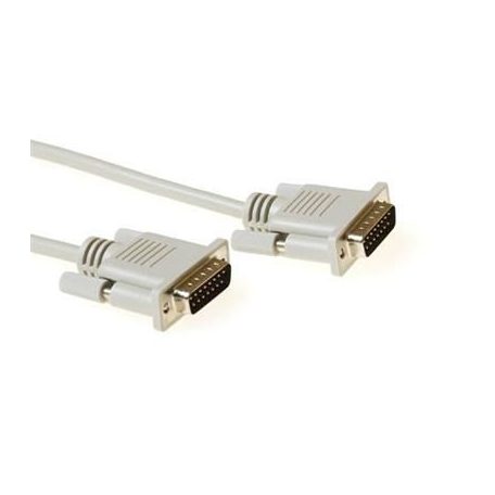 ACT Serial 1:1 connection cable 15 pin D-sub male to 15 pin D-sub male 1,8m Ivory