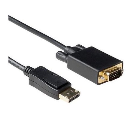 ACT Conversion cable DisplayPort male to VGA male 2m Black