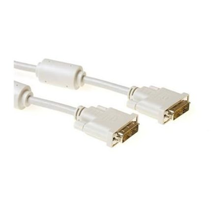 ACT DVI-D Single Link cable male to male High Quality 10m Ivory