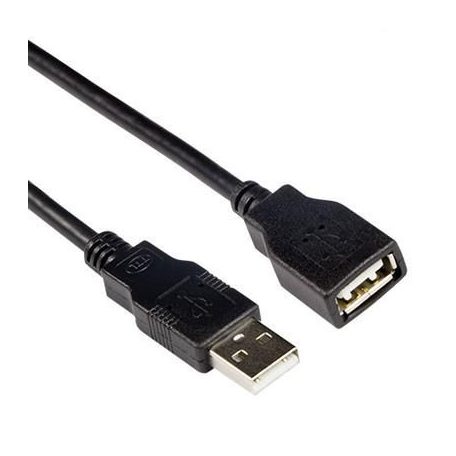 ACT USB 2.0 A male to USB A female 3m Black