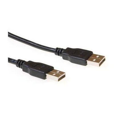 ACT USB 2.0 A male to USB A male 1,8m Black