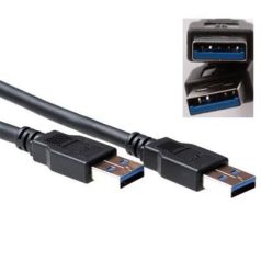 ACT USB 3.0 A male to USB A male 5m Black