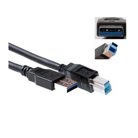 ACT USB 3.0 A male to USB B male 5m Black