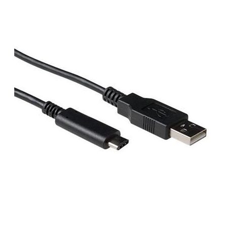 ACT USB 2.0 connection cable C male to A male 1m Black