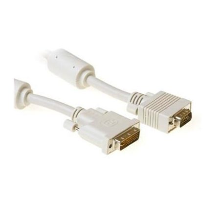 ACT High quality Conversion cable DVI-A male to VGA male 2m Ivory