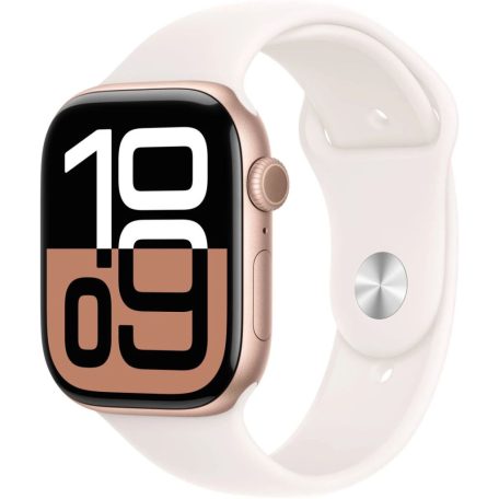 Apple Watch S10 Cellular 42mm Rose Gold Alu Case with Light Blush Sport Band M/L