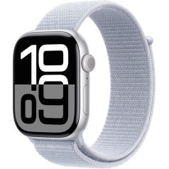   Apple Watch S10 GPS 46mm Silver Alu Case with Blue Cloud Sport Loop