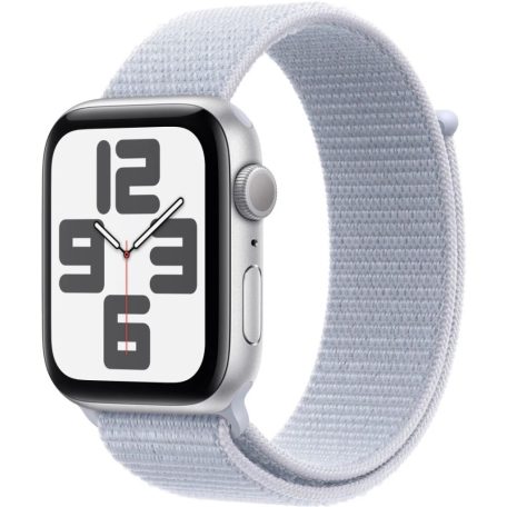 Apple Watch SE2 v3 GPS 40mm Silver Alu Case with Blue Cloud Sport Loop