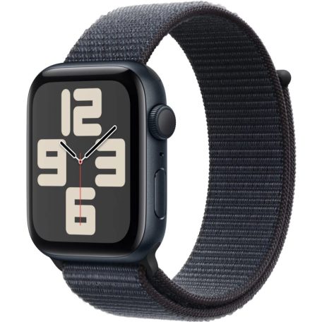 Apple Watch SE2 v3 GPS 44mm Midnight Alu Case with Ink Sport Loop