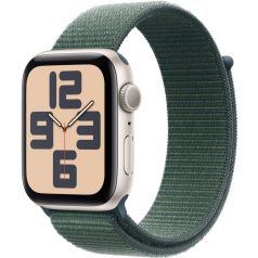   Apple Watch SE2 v3 GPS 44mm Starlight Alu Case with Lake Green Sport Loop